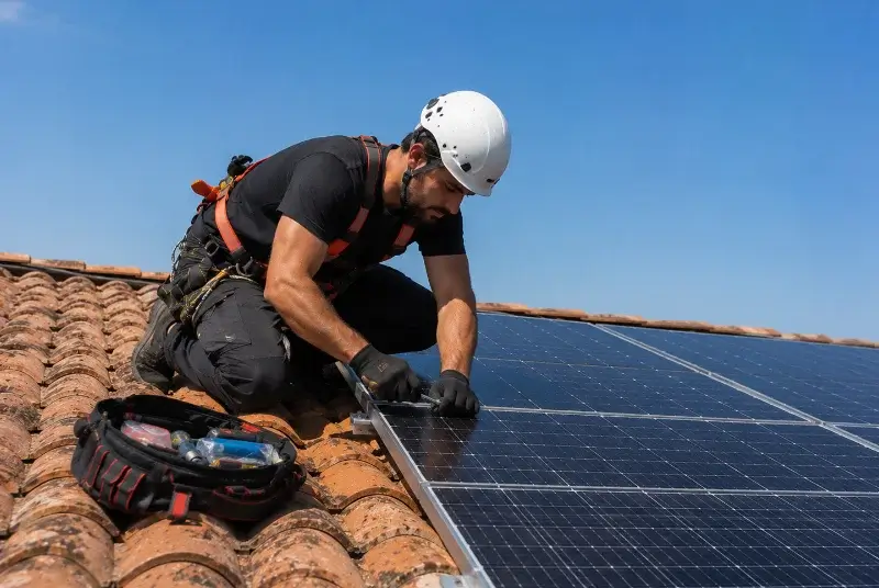 Maintenance et monitoring de panneaux solaires à la Ménitré