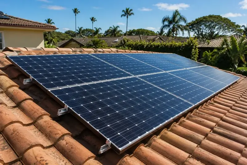 Installation de panneaux solaires à la Ménitré